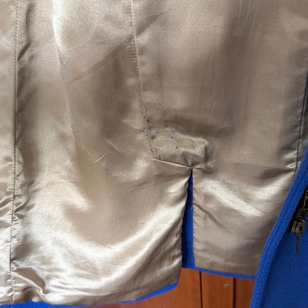 J. Crew Bold Cobalt Blue Wool Stadium Coat - Picture 6 of 7